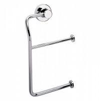 Tecno project chrome double toilet roll holder